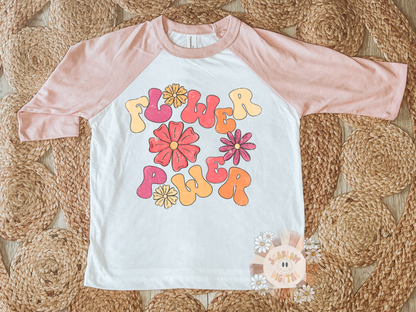 Flower Power PNG-Floral Sublimation Digital Design Download-little girl png, trendy girl png, girl power png, girl gang png, summer png file