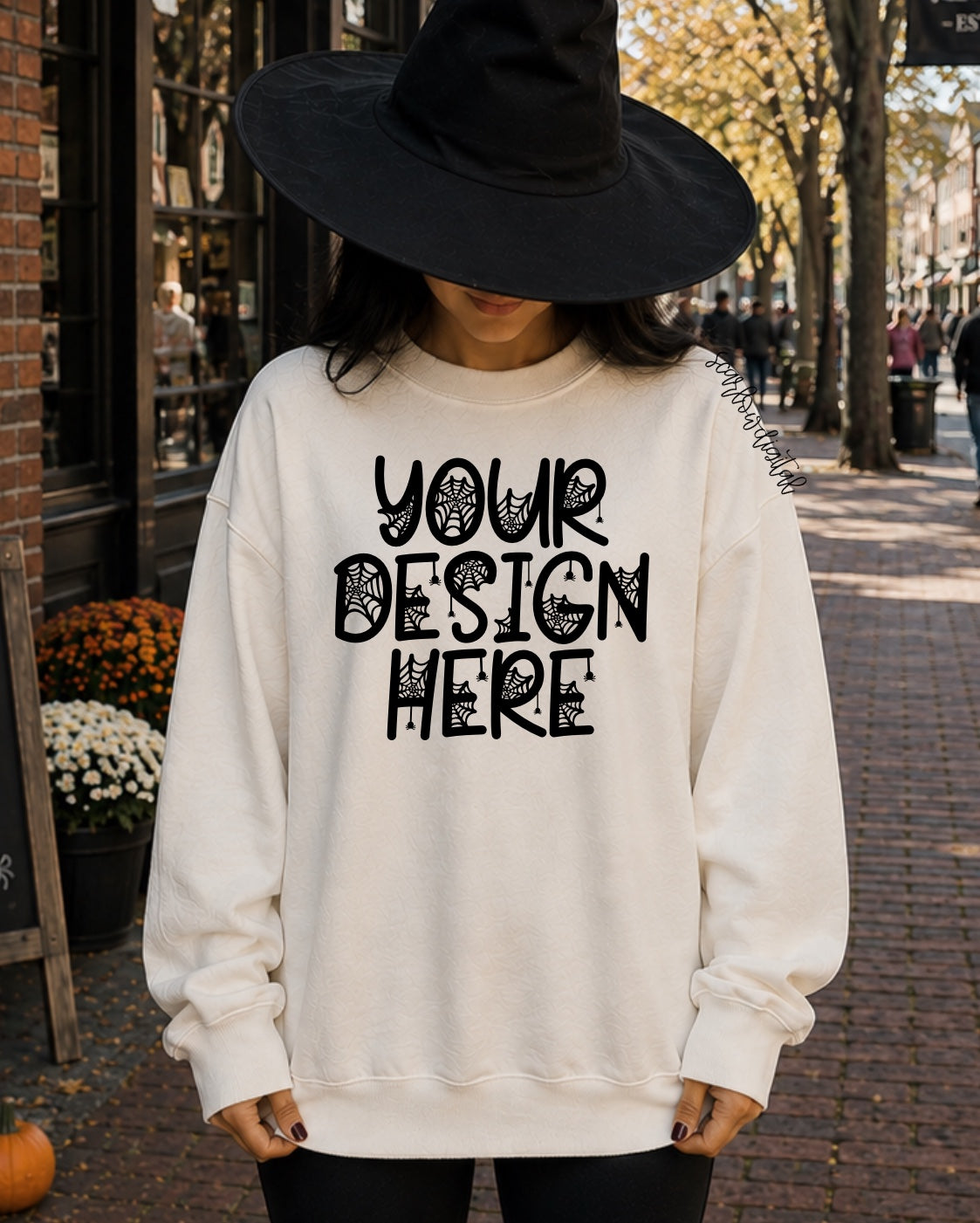 Ivory Comfort Colors Unisex Garment-Dyed Heavyweight T-Shirt 1717 Mockup