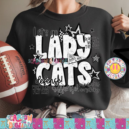 Ladycats PNG Digital Design
