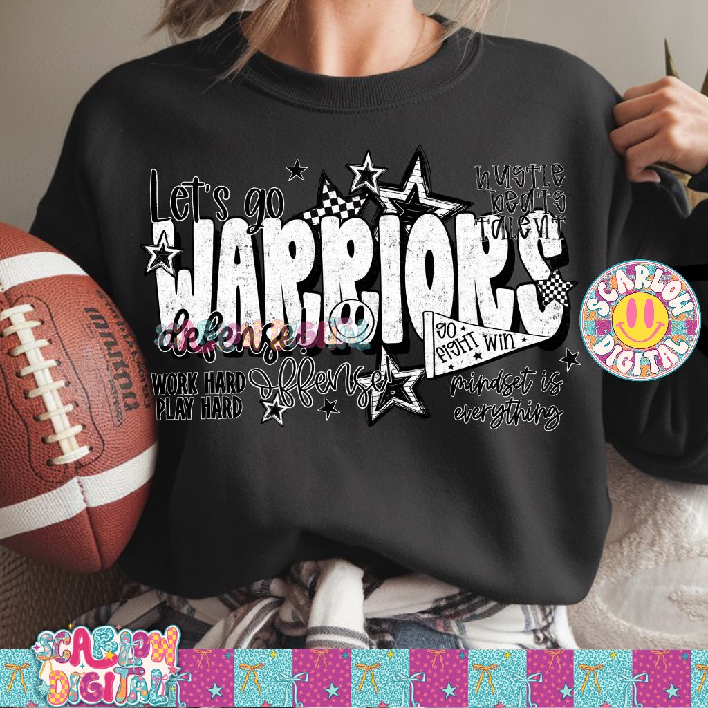 Warriors PNG Digital Design