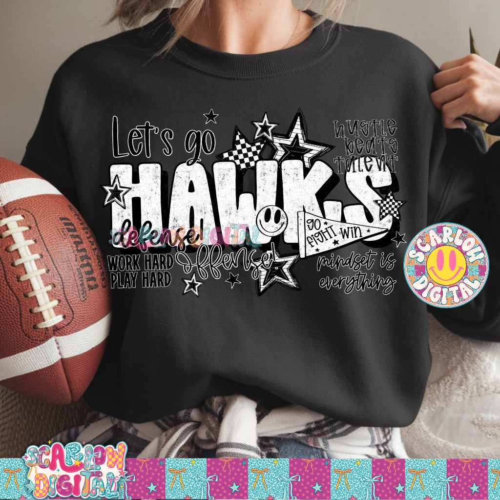 Hawks PNG Digital Design