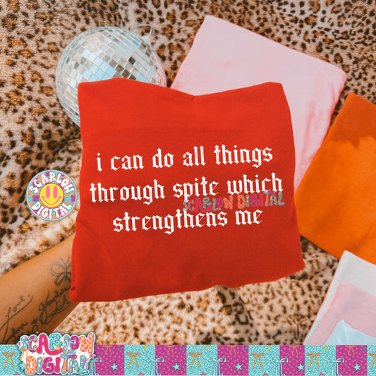 I Can Do All Things Through Spite Which Strengthens Me PNG Digital Design