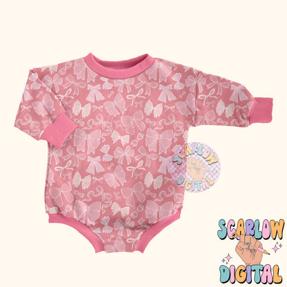 Dainty Bows Seamless Pattern-Coquette Sublimation Digital Design Download-frilly seamless file, girly seamless pattern, simple seamless