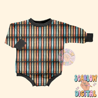 Crayons Seamless Pattern Digital Design Download, back to school digital paper, boy school seamless print, colorful teacher seamless designs