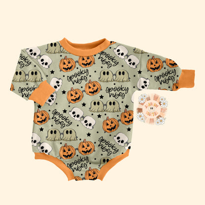 Spooky Vibes Seamless Pattern-Halloween Sublimation Digital Design Download-sunglasses seamless pattern, pumpkin seamless, skull seamless