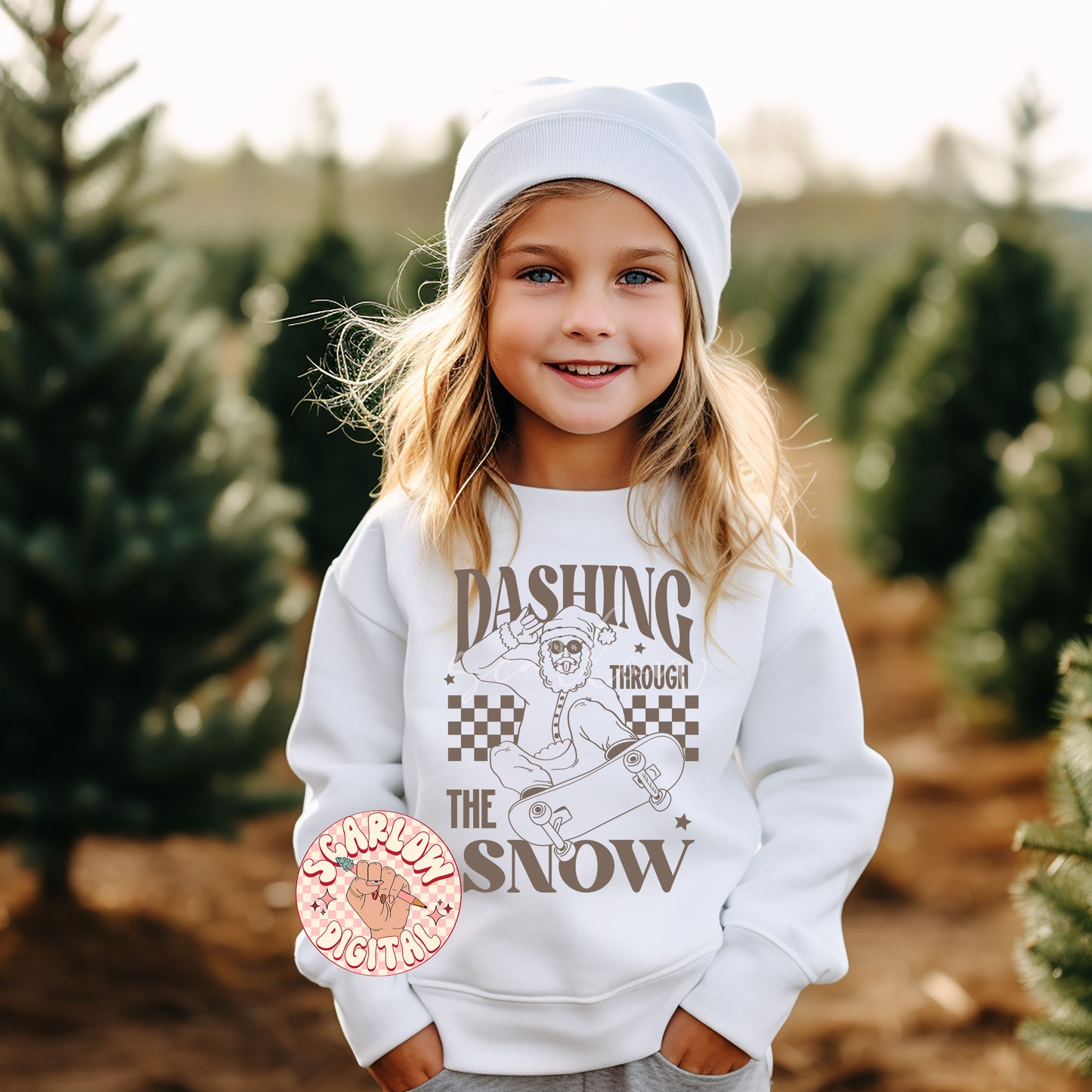 Dashing Through the Snow SVG-Christmas Cut File Digital Design Download-rocker santa svg, skater santa svg, boy christmas svg, boy designs