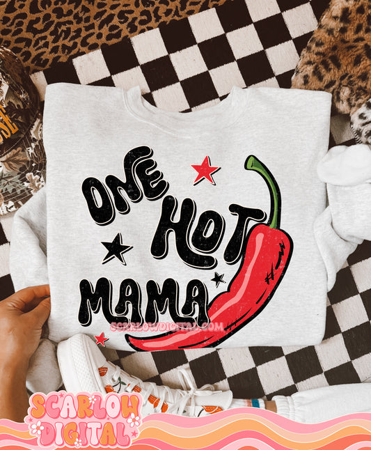 One Hot Mama PNG Digital Design