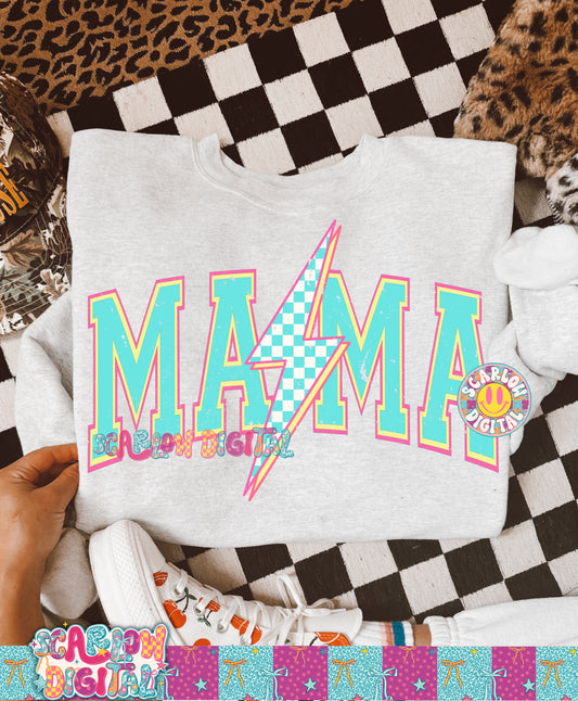 Neon Mama PNG Digital Design