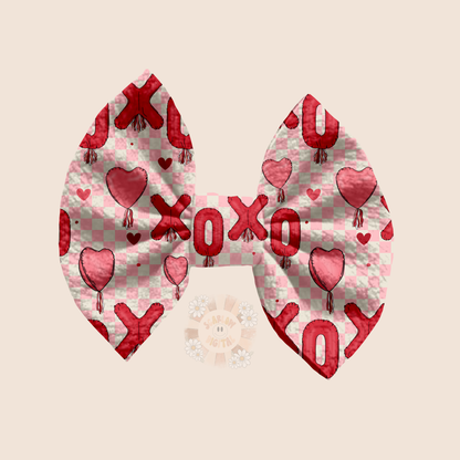 Xoxo Balloons Seamless Pattern-Valentine's Day Sublimation Digital Design Download-heart balloons seamless pattern, vday sublimation designs