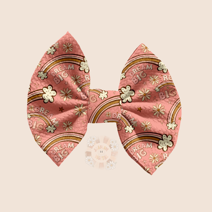 Dream Big Seamless Pattern-Boho Sublimation Digital Design Download-floral seamless pattern, girl seamless file, rainbow seamless pattern