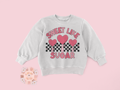 Sweet Like Sugar PNG-Valentine's Day Sublimation Digital Design Download-heart sucker png, xoxo png, love png designs, sugar pie png design