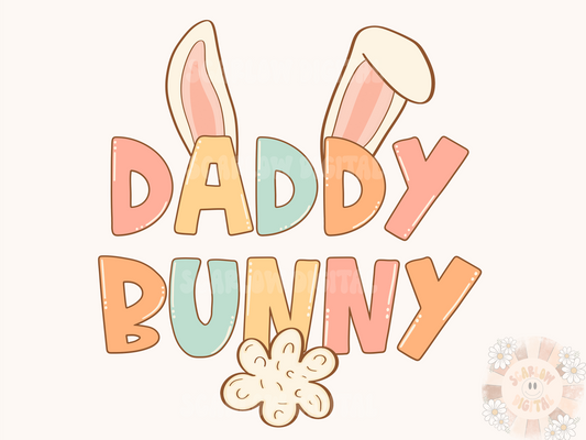 Daddy Bunny PNG-Easter Sublimation Digital Design Download-easter dad png, dad first easter png, daddy png, png for dads, easter daddy png