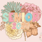Senior 2024 PNG-Floral Sublimation Digital Design Download-graduate png, class of 2024 png, senior png, graduation png, 2024 graduate png