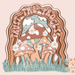 Trust the Process PNG-Mushroom Sublimation Digital Design Download-trippy png, retro png, floral png, boho png, summer png, summertime png