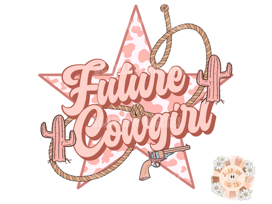 Future Cowgirl PNG-Western Sublimation Digital Design Download-little girl png, country girl png, cactus png, southwest png, Wild West png