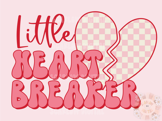 Little Heartbreaker PNG-Valentine's Day Sublimation Digital Design Download-valentines png, vday png, xoxo png, love png, vday png for girls
