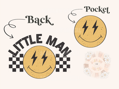 Little Man PNG Front and Back Bundle-Boy Sublimation Digital Design Download-grunge png, trendy boy png, boy png, edgy png, checkered png