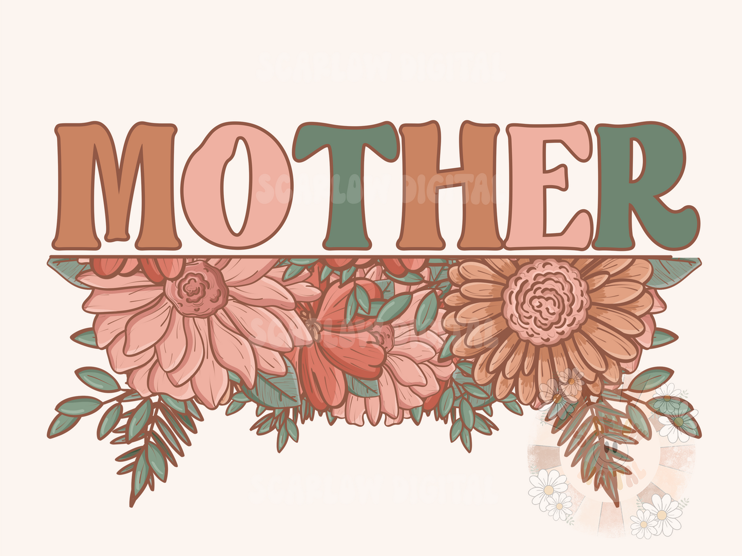 Mother PNG-Floral Sublimation Digital Design Download-flowers png, mama png, floral mama png, mother's day png, png for moms, mama mini png