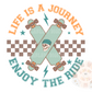 Life is a Journey Enjoy the Ride PNG-Skateboard Sublimation Digital Design Download-skater png, boy png, little boy designs, adventure png