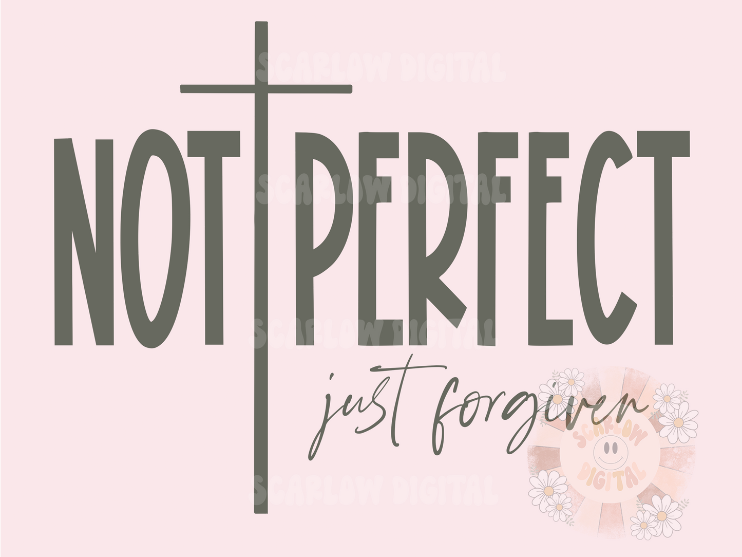Not Perfect Just Forgiven SVG-Christian Cricut Digital Design Download-bible verse svg, cross svg, easter svg, religous svg, jesus svg file