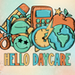 Hello Daycare PNG-Back to School Sublimation Digital Design Download-boy back to school png, toddler png, retro school png, little boy png