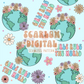 Girls Rule the World Seamless Pattern-Floral Sublimation Digital Design Download-summer seamless file, spring seamless, little girl seamless