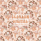 Go At Your Own Pace Seamless Pattern-Mushroom Sublimation Digital Design Download-summer seamless file, boho sublimation, retro seamless