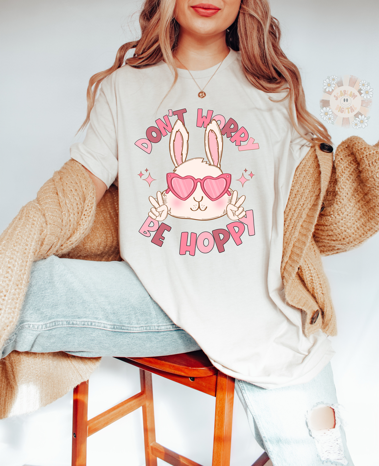 Be Hoppy PNG-Easter Sublimation Digital Design Download-spring png, easter bunny png, carrot png, easter girl png, rabbit png, funny easter png