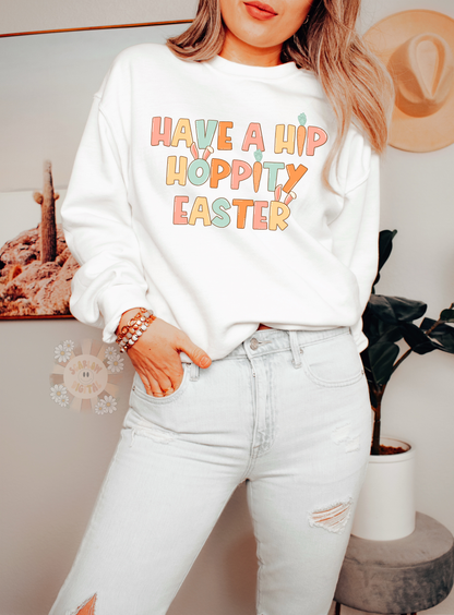 Have a Hip Hoppity Easter PNG-Spring Sublimation Digital Design Download-easter png, carrots png, easter bunny png, spring png, pastel png