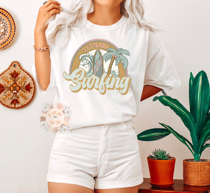 Let's Go Surfing PNG-Summertime Sublimation Digital Design Download-beachy png, beach vibes png, surfing png, vacay png, ocean life png