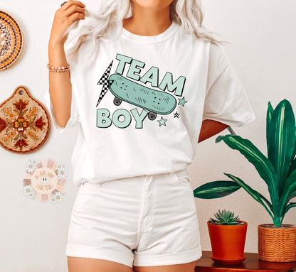 Team Boy PNG-Gender Reveal Sublimation Digital Design Download-baby shower png, little boy png, baby boy png, newborn boy png, new baby png