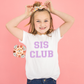 Sis Club SVG Digital Design Download, cricut svg design, girl svg files, little girl svg, big sister svg, little sister svg, girl png design