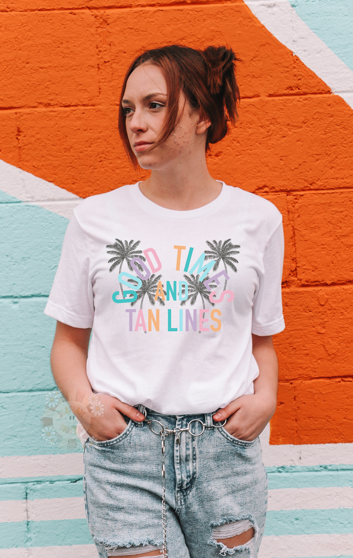Good Times and Tan Lines PNG-Summer Sublimation Digital Design Download-summer vibes png, palm trees png, beachy png, ocean png, vacay png