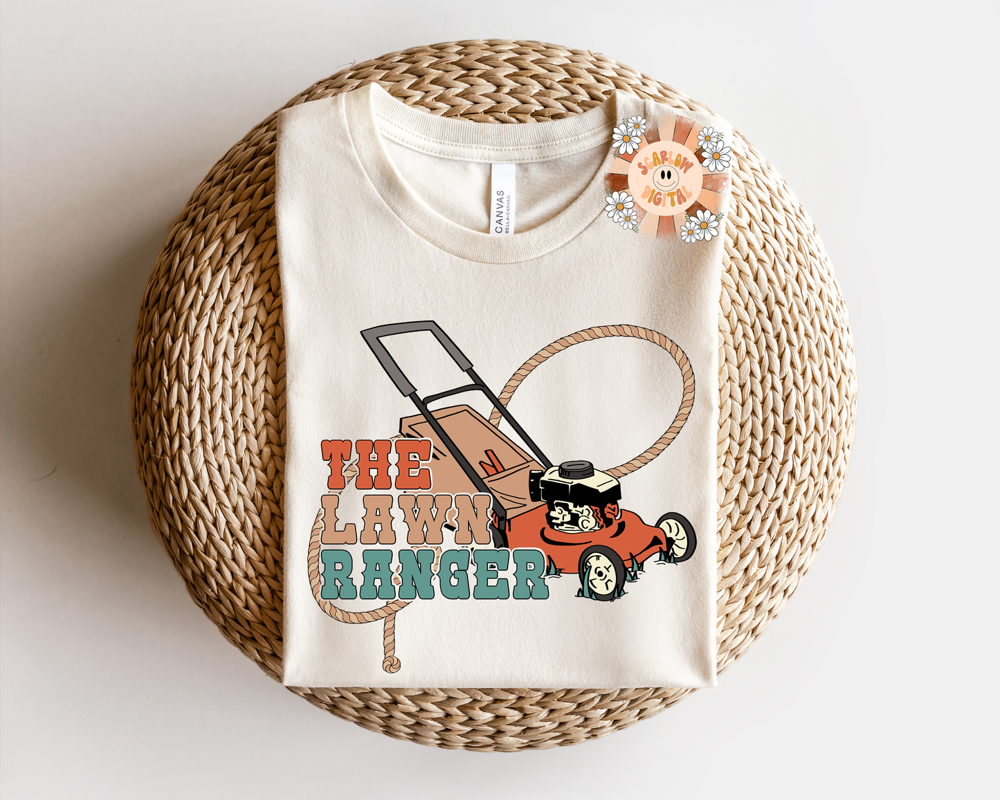 The Lawn Ranger PNG-Men Sublimation Digital Design Download-png for men, daddy png, lawn mower png, summer dad png, summertime png designs