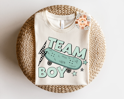 Team Boy PNG-Gender Reveal Sublimation Digital Design Download-baby shower png, little boy png, baby boy png, newborn boy png, new baby png