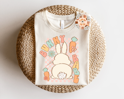 Bunny Babe PNG-Easter Sublimation Digital Design Download-spring time png, carrots png, floral png, spring flowers png, easter bunny png