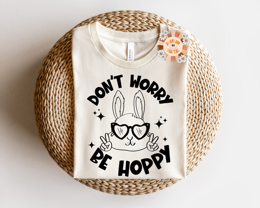 Don't Worry Be Hoppy SVG Easter Digital Design Download, easter bunny svg, funny easter svg, spring svg, cricut svg designs, silhouette svg