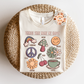 Things That Make Me Happy PNG Sublimation Digital Design Download-mushroom png, rainbow png, cottagecore png, summer png, coffee png design