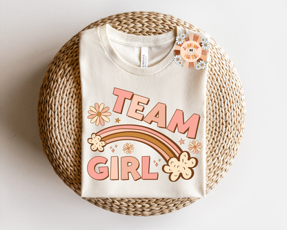 Team Girl PNG-Gender Reveal Sublimation Digital Design Download-baby shower png, little girl png, baby girl png, newborn girl png designs