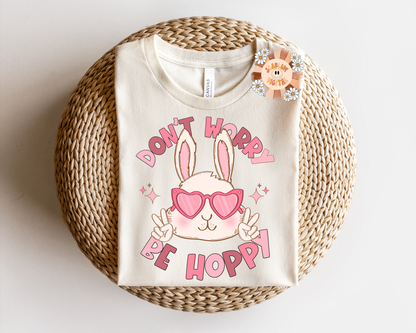 Be Hoppy PNG-Easter Sublimation Digital Design Download-spring png, easter bunny png, carrot png, easter girl png, rabbit png, funny easter png