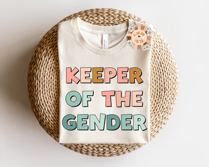 Keeper of the Gender PNG-Gender Reveal Sublimation Digital Design Download-team girl png, team boy png, gender keeper png, gender reveal png