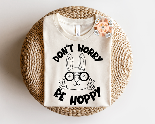 Don't Worry Be Hoppy SVG Easter Digital Design Download, easter bunny svg, funny easter svg, spring svg, cricut svg designs, silhouette svg