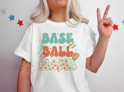 Baseball Mama PNG-Sports Sublimation Digital Design Download-mama png, baseball png, sport mama png, american mama png, red white & blue png