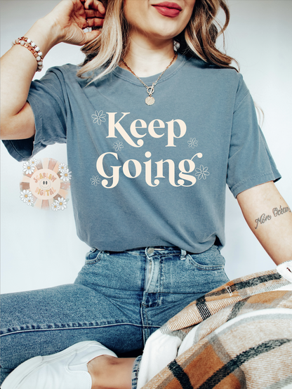 Keep Going SVG Digital Design Download, inspirational svg, motivational svg, small business svg, flowers svg, floral svg, phrase saying svg