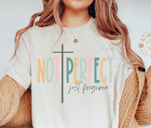 Not Perfect Just Forgiven PNG-Christian Sublimation Digital Design Dow ...