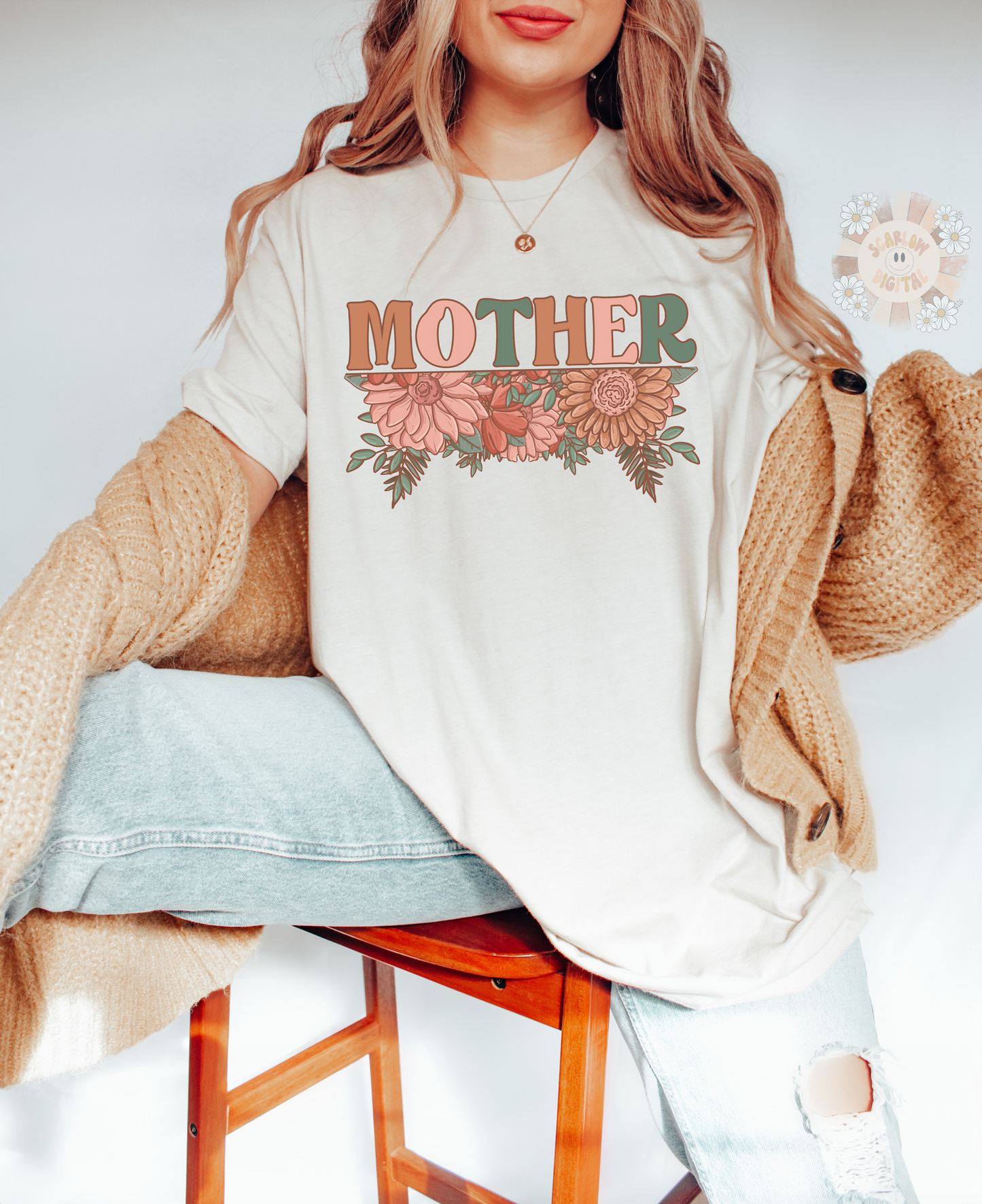 Mother PNG-Floral Sublimation Digital Design Download-flowers png, mama png, floral mama png, mother's day png, png for moms, mama mini png