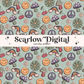 Happy Seamless Pattern-Doodles Sublimation Digital Design Download-rainbow seamless, summer seamless, floral seamless, cottage core design