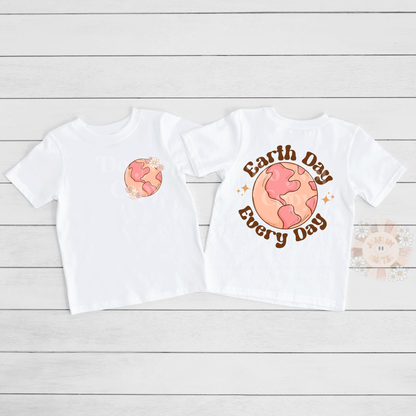 Earth Day Every Day PNG Pocket and Back Bundle-Sublimation Digital Design Download-hippie png, pocket png bundle, boho png, mother earth png