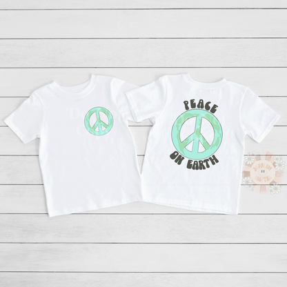 Peace on Earth PNG Pocket and Back Bundle-Sublimation Digital Design Download-hippie png, pocket png bundle, boho png, mother earth png