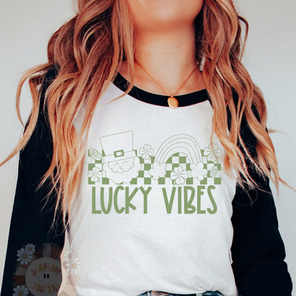 Lucky Vibes SVG-Saint Patrick's Day Cricut Cut Files-clover svg, leprechaun svg, happy svg, groovy leprechaun svg, rainbow svg, gold coins